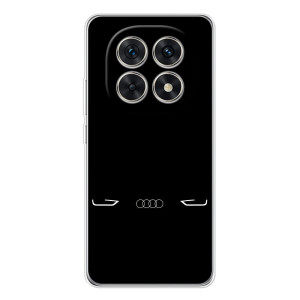 Силиконовый бампер с картинкой машины на Xiaomi Redmi Note 15 5G – Силует Audi