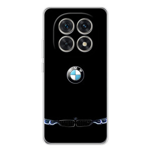 Силиконовый бампер с картинкой машины на Xiaomi Redmi Note 15 5G – Черный BMW
