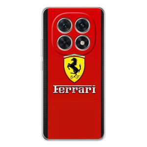 Силиконовый бампер с картинкой машины на Xiaomi Redmi Note 15 5G – Ferrari Logo