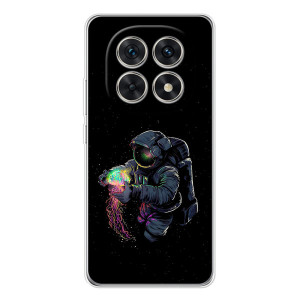 Силиконовый Чехол с принтом "Космонавты" на Xiaomi Redmi Note 15 5G – В руках земля