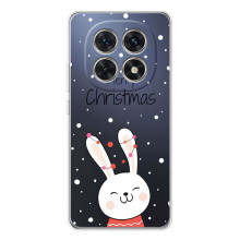 Зимні Чохли для Шьомуі Мі Redmi Ноте 15 5G - прозорий фон – Різдвяний заєць