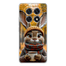 Друкований чохол 'Звірята з кавою' для Xiaomi Redmi Note 15 5G (Зайчик з кавою)