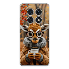 Друкований чохол 'Звірята з кавою' для Xiaomi Redmi Note 15 5G (Жираф з кавою)