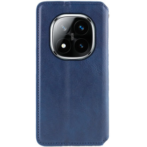 Шкіряний чохол-книжка GETMAN Cubic (PU) для Xiaomi Redmi Note 15 Pro 5G – Синій