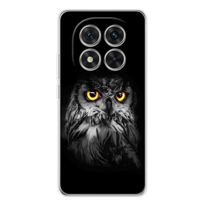 Чехлы с принтом СОВЫ для Xiaomi Redmi Note 15 Pro 5G – Сова на чёрном