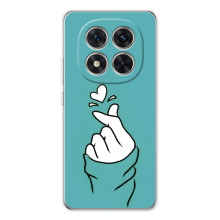 Чохол (Знак сердечка) для Xiaomi Redmi Note 15 Pro 5G (Сердечко на бірюзовому)