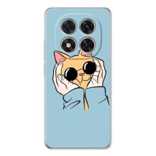 Чохол на Шiaomi Рєдмі Ноут 15 Про 5G з Котиками (VPrint) (Котик в окулярах)