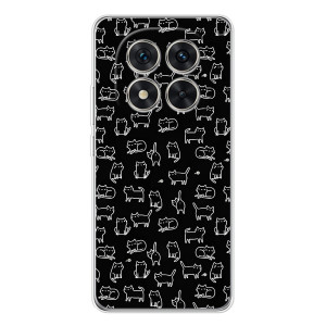 Чохол на тематику: Коти для Xiaomi Redmi Note 15 Pro 5G – Котики на чорному