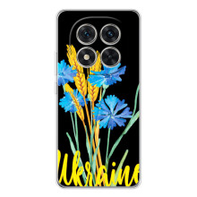Чехол на Xiaomi Redmi Note 15 Pro 5G Украинский дизайн (Ukraine в цветочках)