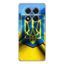 Чехол с картинкой (Патриотический ГЕРБ) на Xiaomi Redmi Note 15 Pro 5G – Герб и Флаг Украины