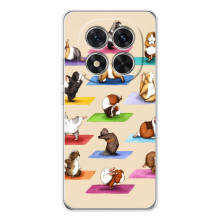 Чохол з Прикольним Принтом на Xiaomi Redmi Note 15 Pro 5G (Йога свинок)