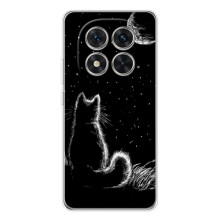 Чохол з принтом для Xiaomi Redmi Note 15 Pro 5G (AlphaPrint) Модні коти (Котик і місяць)