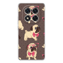 Чехол (ТПУ) Милые собачки для Xiaomi Redmi Note 15 Pro 5G – Собачки Мопсики