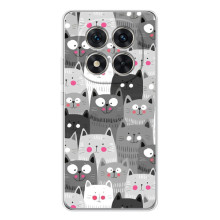 Чехол с милыми котиками на 삶ши РЭДМИ Нот 15 Про 5G – Коллаж с котами