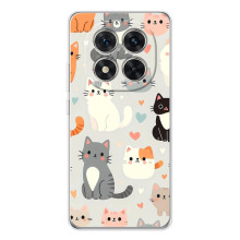 Чохол з малюнком кіт на Xiaomi Redmi Note 15 Pro 5G (Колаж котів)