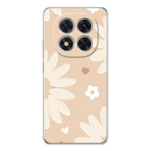 Чохол з квітковим принтом на 
Шiaomi Рєдмі Ноут 15 Про 5G 
 – Бежеві квіти