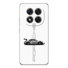 Чехол с авто Порше для Xiaomi Redmi Note 15 Pro 5G – белый Порше