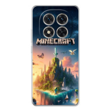 Чехол с картинками Майнкрафт для 삶ши РЭДМИ Нот 15 Про 5G – Лого Майнкрафт