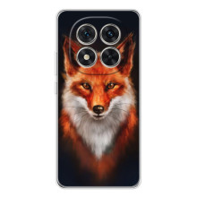 Чехол с принтом лисички на 삶ши РЭДМИ Нот 15 Про 5G – Лиса на черном