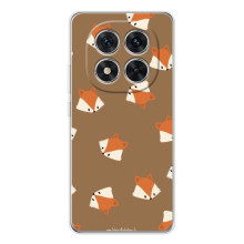 Чехол с принтом лисички на 삶ши РЭДМИ Нот 15 Про 5G – Маленькие лисички