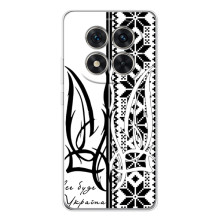 Чехол с украинским гербом на Xiaomi Redmi Note 15 Pro 5G – Герб с вишивкой