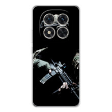 Чехол с украинским воином на Xiaomi Redmi Note 15 Pro 5G – Украинский снайпер