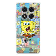 Силіконовий чохол Спанч Боб на Шіаомі Редмi Ноут 15 Про 5G – Радісний Спанч Боб