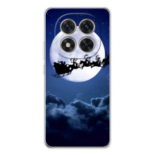 Новорічні Чохли для Шiaomi Рєдмі Ноут 15 Про 5G (VPrint) (Санта - місяць)