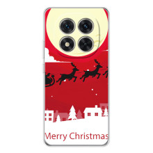 Різдвяні Чохли для Xiaomi Redmi Note 15 Pro 5G (VPrint) – Санта з оленями