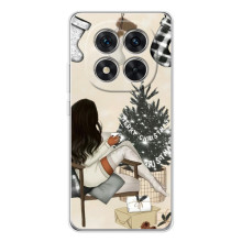 Різдвяні, Святкові Чохли для Шiaomi Рєдмі Ноут 15 Про 5G (Дівчина з ялинкою)