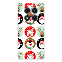 Силиконовый бампер на рождество для Xiaomi Redmi Note 15 Pro 5G – Рождественский принт