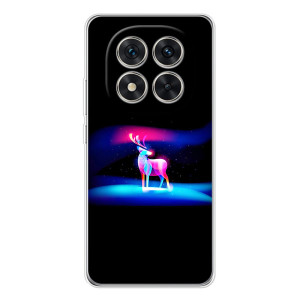 Силиконовый бампер с картинкой животных для Xiaomi Redmi Note 15 Pro 5G (Яркий олень)