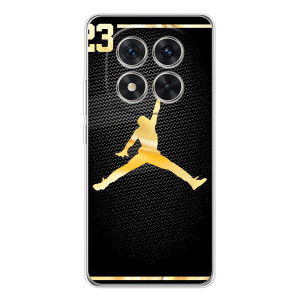 Силиконовый Чехол Nike Air Jordan на Xаomi Рэдми Нот 15 Про 5G – Джордан 23
