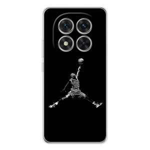 Силиконовый Чехол Nike Air Jordan на Xаomi Рэдми Нот 15 Про 5G – Джордан