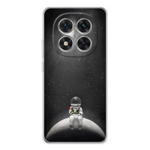 Силиконовый Чехол с принтом "Космонавты" на Xiaomi Redmi Note 15 Pro 5G – Космонавт романтик