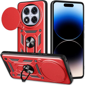 Чехол Ummi Camshield Serge Ring для Xiaomi Redmi Note 15 Pro+ 5G / Poco M8 Pro 5G – Красный