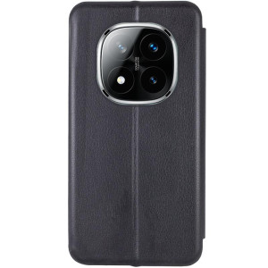 Кожаный чехол-книжка Classy для Xiaomi Redmi Note 15 Pro+ 5G – Черный