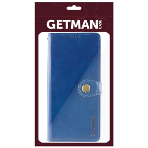 Кожаный чехол-книжка GETMAN Gallant (PU) для Xiaomi Redmi Note 15 Pro+ 5G – Синий