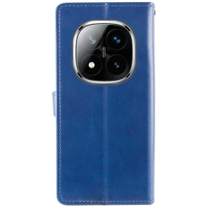 Кожаный чехол-книжка GETMAN Gallant (PU) для Xiaomi Redmi Note 15 Pro+ 5G – Синий