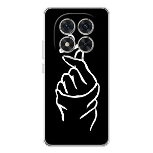 Чехлы (Знак сердечка) на Xiaomi Redmi Note 15 Pro Plus – Сердце на черном