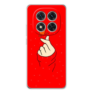 Чехлы (Знак сердечка) на Xiaomi Redmi Note 15 Pro Plus – Сердце на красном