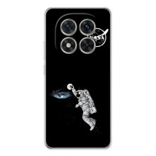 Силиконовый бампер с принтом "Наса" на Xiaomi Redmi Note 15 Pro Plus – Космонавт баскетболист