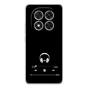 Чехол с картинками на черном фоне для Xiaomi Redmi Note 15 Pro Plus – Плеер