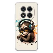 Чехол с Обезьянами Xiaomi Redmi Note 15 Pro Plus - (AlphaPrint) (Макака в наушниках)