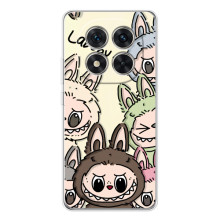 Чехол с Лабубу на Xiaomi Redmi Note 15 Pro Plus (Коллаж Лабубу)