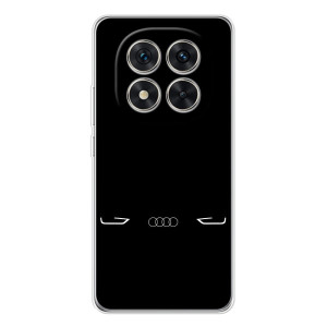 Силиконовый бампер с картинкой машины на Xiaomi Redmi Note 15 Pro Plus (Силует Audi)