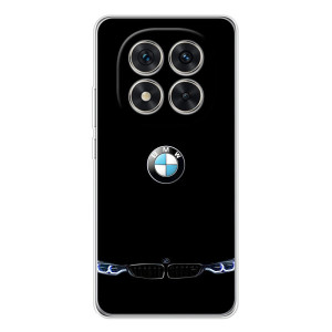 Силиконовый бампер с картинкой машины на Xiaomi Redmi Note 15 Pro Plus (Черный BMW)