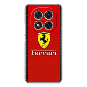 Силиконовый бампер с картинкой машины на Xiaomi Redmi Note 15 Pro Plus (Ferrari Logo)