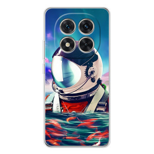 Силиконовый Чехол с принтом "Космонавты" на Xiaomi Redmi Note 15 Pro Plus – Космонавт в воде