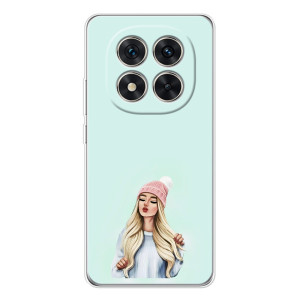 Силиконовый Чехол на Xiaomi Redmi Note 15 Pro Plus с картинкой Стильных Девушек – В шапке